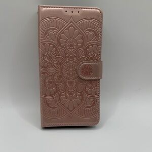 Embossed Pink Wallet Case
